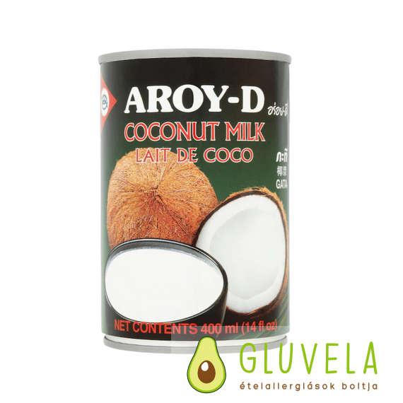 Aroy-D gluténmentes kókusztej konzerv 400 ml