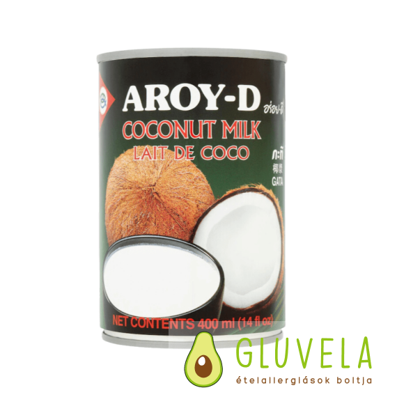 Aroy-D gluténmentes kókusztej konzerv 400 ml