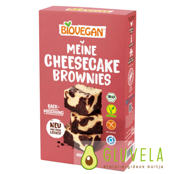 BioVegan Bio My Cheesecake Brownies sütemény lisztkeverék 480 g
