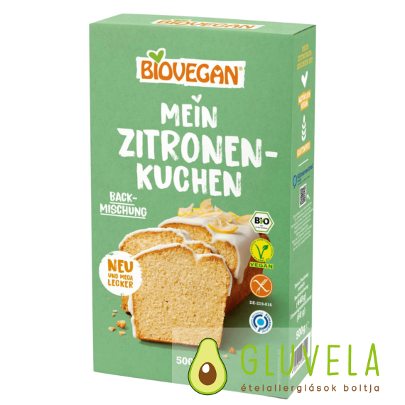 BioVegan Bio Citrom sütemény lisztkeverék 400 gr