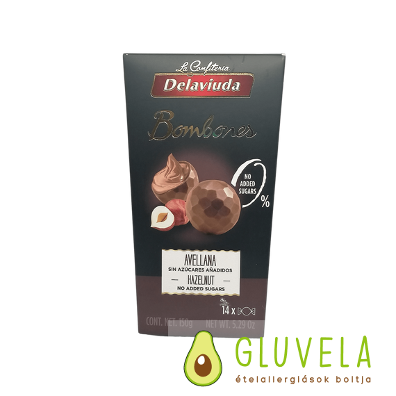 Delaviuda Bombones Mogyorós Tejcsokoládé Praliné 150 gr