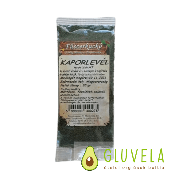 Kaporlevél zöldfűszer morzsolt 30 gr