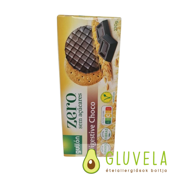 Gullon Digestive Choco keksz (hozzáadott cukormentes) 270 g