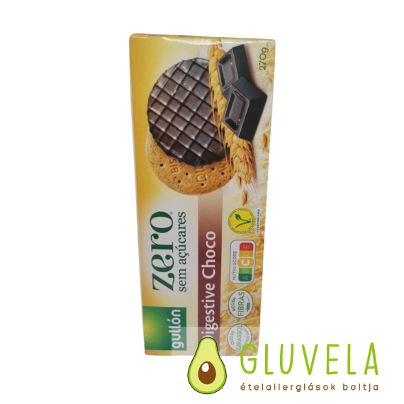 Gullon Digestive Choco keksz (hozzáadott cukormentes) 270 g