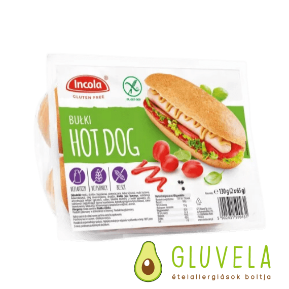 Incola gluténmentes hot-dog kifli 130 g