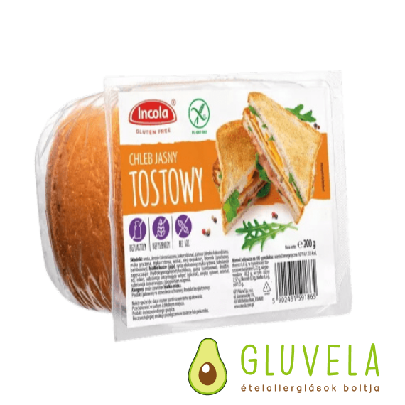 Incola gluténmentes toast kenyér 200 g