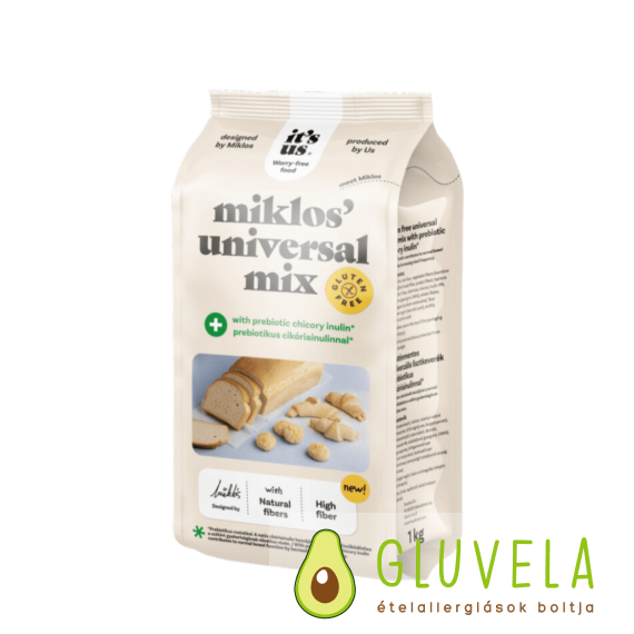 It’s us Miklos’ Universal Mix Plus lisztkeverék – prebiotikus cikóriainulinnal 1000 gr