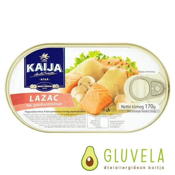 Kaija lazac szeletek gombás szószban 170 gr