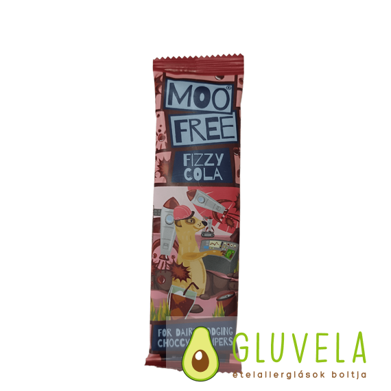Moo Free Mini Moo Frizzy Cola tejmentes csokoládé szelet 20 gr