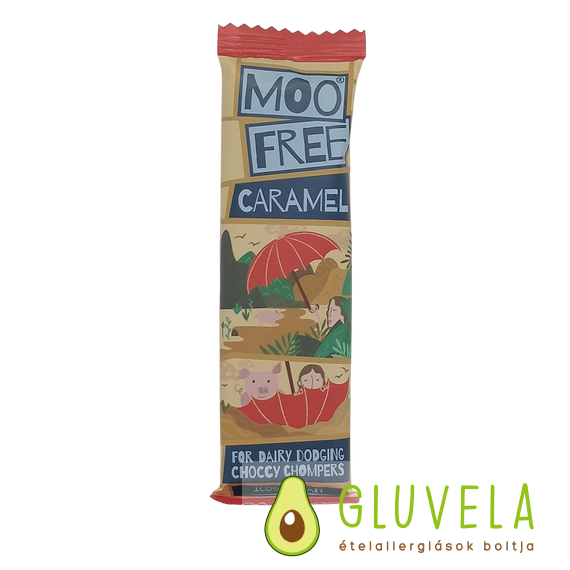 Moo Free Mini Moo Tejmentes Csokoládé szelet -Karamellás 20 gr 