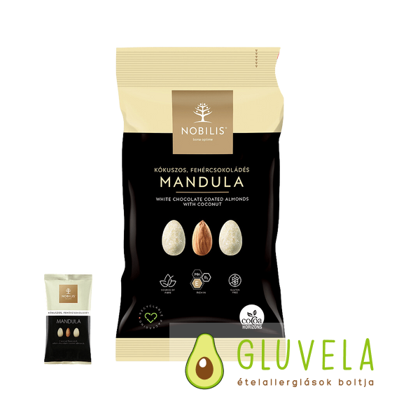 Nobilis Kókuszos,fehércsokoládés mandula - 100 gr