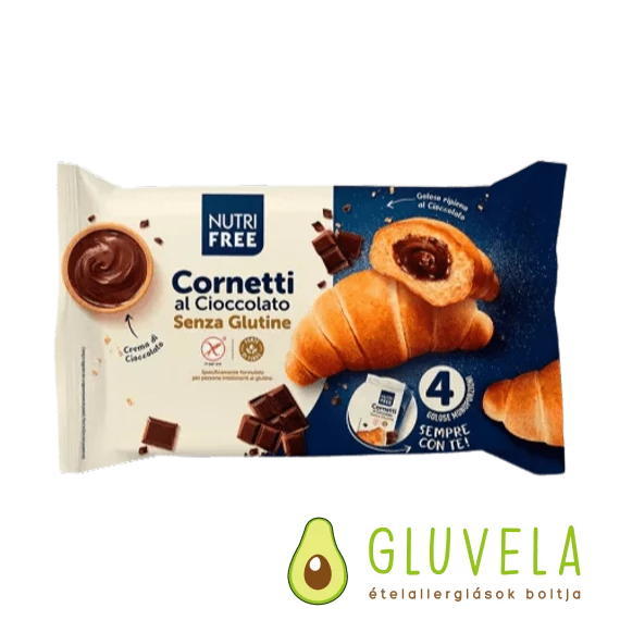 Nutri Free Gluténmentes croissant- Csokikrémmel töltve 4X60 gr