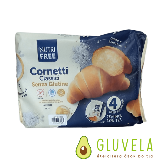 Nutri free gluténmentes klasszikus töltetlen croissant 4X60 gr