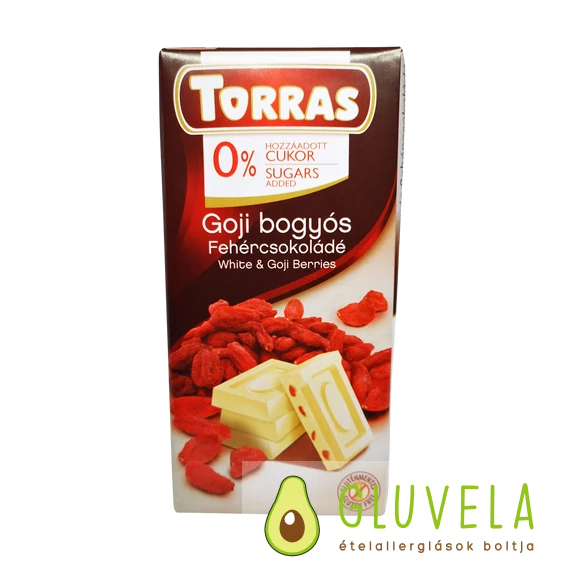 Torras fehércsokoládé - goji bogyós 75 gr